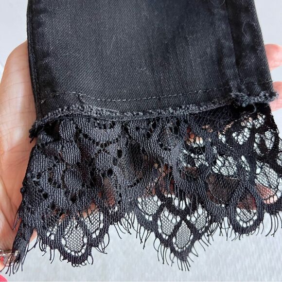 Driftwood Jackie Black Wash Lace Jeans - Picture 10 of 12